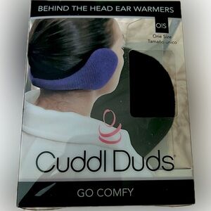 NWT Black Behind the Head Ears Warmers Cuddl Duds One Size
